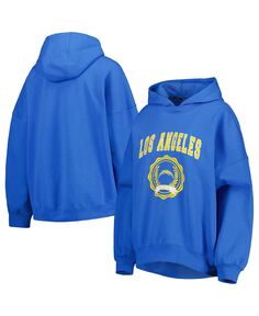 Женский пудрово-синий пуловер с капюшоном Los Angeles Chargers Becca с заниженными плечами Tommy Hilfiger