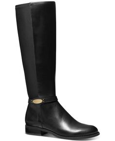 Женские высокие ботинки для верховой езды Finley Michael Kors, черный