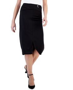 Женская юбка-карандаш вязки понте T Tahari, черный