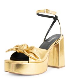 Женские сандалии на платформе Daisy — расширенные размеры 10–14 SMASH Shoes, золотой