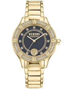 Женские часы Canton Road с позолоченным браслетом из нержавеющей стали с ионным покрытием, 36 мм Versus Versace