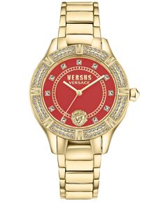 Женские часы Canton Road с позолоченным браслетом из нержавеющей стали с ионным покрытием, 36 мм Versus Versace