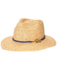 Шляпа-федора из рафии с веревочной лентой Lauren Ralph Lauren