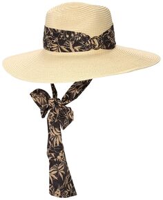 Женская шляпа-федора с тканевым галстуком Lauren Ralph Lauren