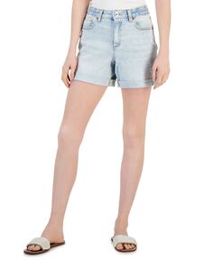 Женские джинсовые шорты с высокой посадкой и манжетами I.N.C. International Concepts