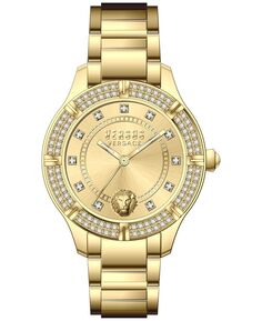 Женские часы Canton Road с позолоченным браслетом из нержавеющей стали с ионным покрытием, 36 мм Versus Versace, золотой