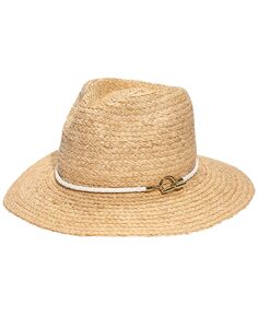 Шляпа-федора из рафии с веревочной лентой Lauren Ralph Lauren