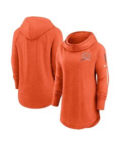 Женский оранжевый пуловер с капюшоном Chicago Bears Minimal State реглан с воронкообразным вырезом Nike