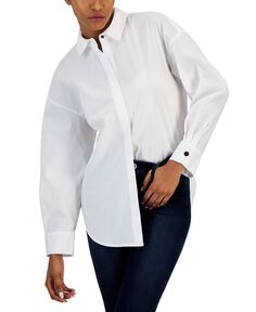 Женская рубашка на пуговицах с длинными рукавами I.N.C. International Concepts, белый