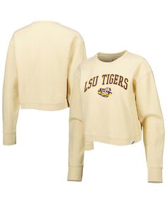 Женский кремовый свитшот Lsu Tigers Classic Campus Corded Timber League Collegiate Wear