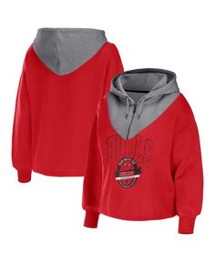 Женская красная куртка с капюшоном на молнии Chicago Bulls WEAR by Erin Andrews, красный