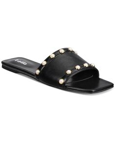 Женские сандалии без шнуровки на плоской подошве с украшением Dana VAILA SHOES, черный