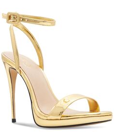 Женские двухсекционные модельные сандалии Kat на платформе ALDO, золотой