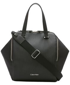 Трансформируемая большая сумка-тоут из мрамора из смешанного материала с тремя отделениями Calvin Klein