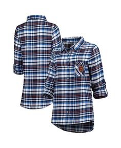 Женская фланелевая ночная рубашка с длинными рукавами, темно-синим и оранжевым цветом Chicago Bears Mainstay Concepts Sport