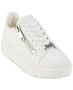 Женские кроссовки Matti на шнуровке на молнии DKNY, белый