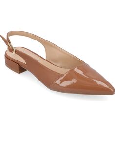 Женская двухцветная обувь без каблуков Bertie Journee Collection, коричневый
