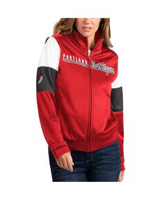 Женская красная спортивная куртка с молнией во всю длину Portland Trail Blazers Change Up G-III 4Her by Carl Banks, красный