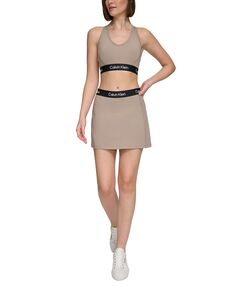 Женская юбка-трапеция с логотипом Calvin Klein
