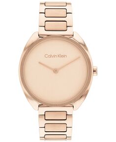 Женские часы-гвоздики с золотистым браслетом из нержавеющей стали, 34 мм Calvin Klein