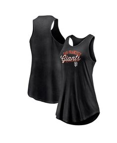 Женская черная фирменная майка San Francisco Giants Simplicity Swing Racerback с круглым вырезом Fanatics, черный