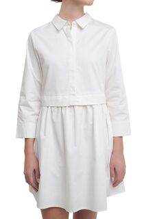 Женское мини-платье-рубашка English Factory, белый
