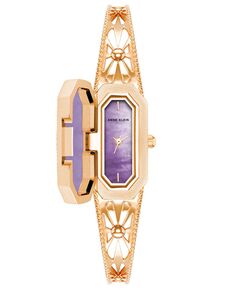 Женские часы из сплава розового золота с тремя стрелками, 18 x 21,5 мм Anne Klein