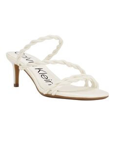 Женские классические сандалии без шнуровки Ileyia с ремешками Calvin Klein, белый