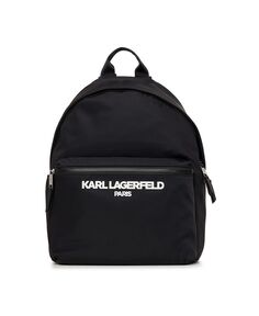Большая нейлоновая сумка-рюкзак KARL LAGERFELD PARIS, черный