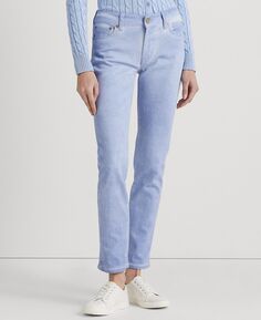 Прямые джинсы до щиколотки Petite со средней посадкой Lauren Ralph Lauren, синий