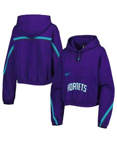Женский брендовый фиолетовый пуловер с капюшоном Charlotte Hornets Courtside Statement Edition Jordan