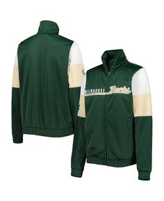 Женская спортивная куртка с молнией во всю длину Hunter Green Milwaukee Bucks Change Up G-III 4Her by Carl Banks, зеленый
