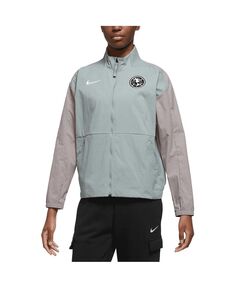 Женская серая куртка Club America Team Anthem с молнией во всю длину реглан Nike, серый