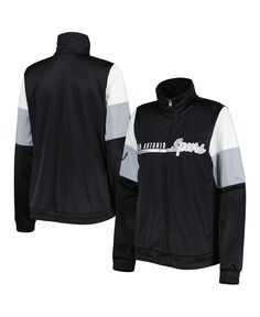 Черная женская спортивная куртка с молнией во всю длину San Antonio Spurs Change Up G-III 4Her by Carl Banks, черный