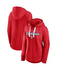 Женский фирменный красный пуловер с капюшоном St. Louis Cardinals с логотипом Fanatics
