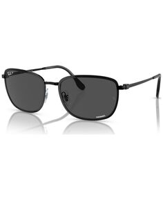 Поляризованные солнцезащитные очки унисекс, RB3705 Chromance Ray-Ban, черный