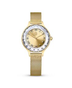 Женские кварцевые часы Octea Nova из золотистого металла, швейцарское производство, 33 мм Swarovski, золотой