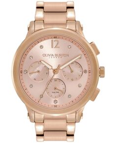 Женские спортивные роскошные часы из золотистой стали с ионным покрытием, гвоздика, 38 мм Olivia Burton