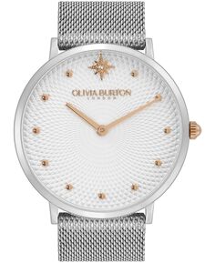 Женские ультратонкие часы Celestial серебристого цвета с браслетом из нержавеющей стали, 40 мм Olivia Burton
