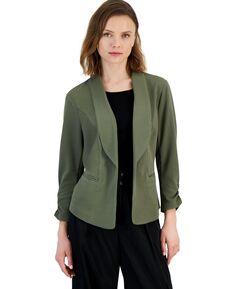 Миниатюрный пиджак с шалевым воротником и рукавами 3/4 Bar III