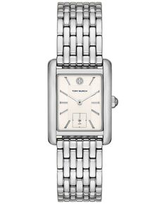 Женские часы The Eleanor с браслетом из нержавеющей стали, 25 мм Tory Burch, серебро