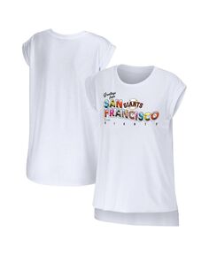 Женская белая футболка с поздравлением San Francisco Giants от San Francisco Giants WEAR by Erin Andrews, белый
