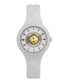 Женские кварцевые часы Fire Island с 3 стрелками, белые силиконовые, 39 мм Versus Versace, белый