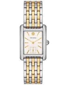 Женские двухцветные часы-браслет The Eleanor из нержавеющей стали, 25 мм Tory Burch