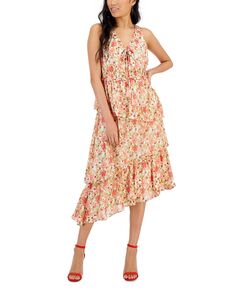 Женское многоярусное платье миди с цветочным принтом Taylor