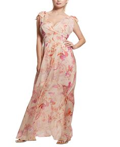 Женское платье макси с цветочным принтом Venus GUESS