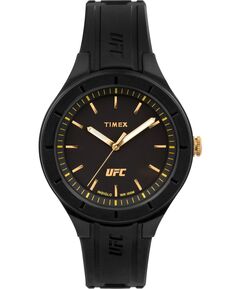 Женские кварцевые силиконовые часы UFC Shogun, черные, 38 мм Timex, черный