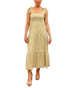 Женское многоярусное платье миди с микро-жасмином Sam Edelman