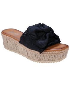 Женские шлепанцы на платформе Trina Bow GC Shoes, черный