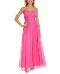Платье без рукавов с вырезом сердечком для юниоров Morgan &amp; Company, розовый